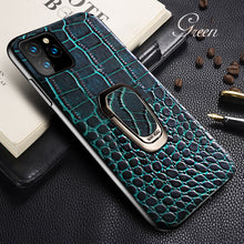 Load image into Gallery viewer, green crocodile skin iphone 11 case