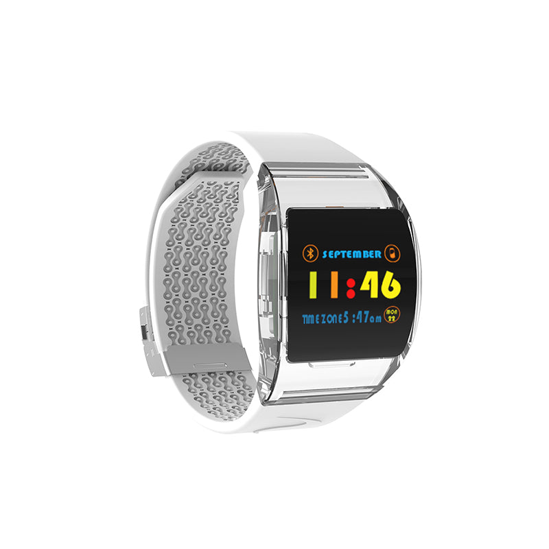 Transparent Silver Smart Watch for unisex
