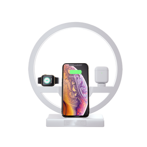 White smart watch charging bracket