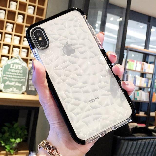 Transparent frosted iphone phone case for ladies
