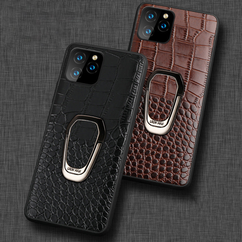 magnetic crocodile skin iphone case