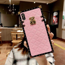 Load image into Gallery viewer, Pink Metal details on the corner &amp; edges Phone Case